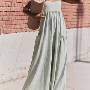 FP Movement Hot Shot Strappy Onesie/ Green Tea